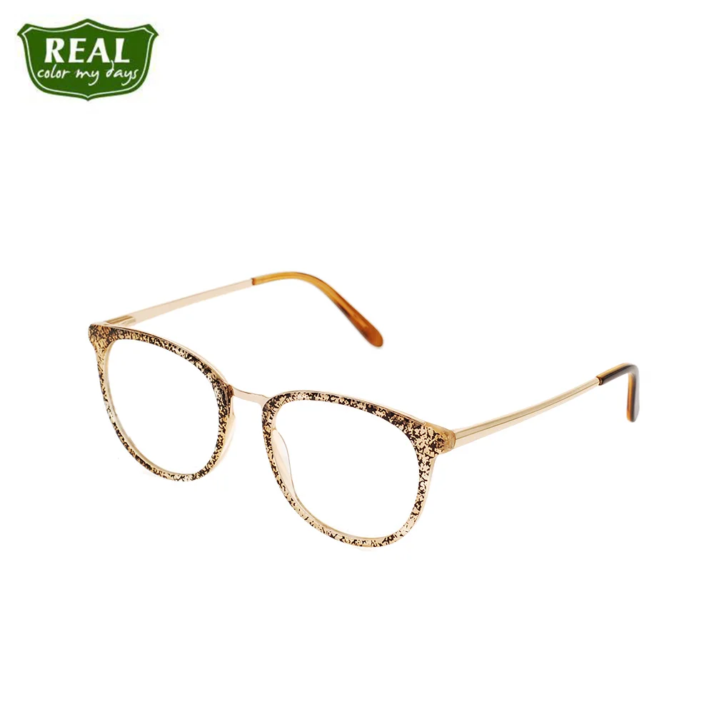 

Настоящие оптические очки, женские очки с ацетатной оправой, шелковые брендовые дизайнерские очки с металлической оправой для коррекции миопии, очки