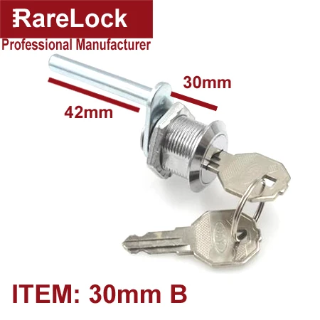 30mm B x 1pcs Замок шкафа ящика Rarelock для офиса мебель стол дома рядом стол книжный шкаф ящик для инструментов Consle Школьный шкафчик оборудование MS541 hh - Цвет: 30mm B x 1pcs