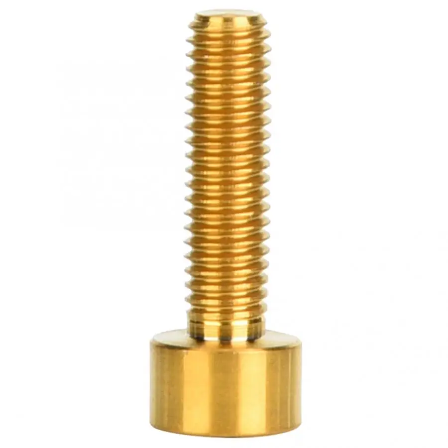3 шт. винт велосипедный болт M5x18mm сверхлегкий титановый сплав горный шоссейный велосипед винт болт велосипед стержень шестигранный круглый Винт велосипедные части