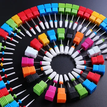 

Ceramic Nail Drill Bits Grinding Milling Cutter Flame Barrel Manicure Electric Rotary Nail Art Tool Files Accessories SALL01-56