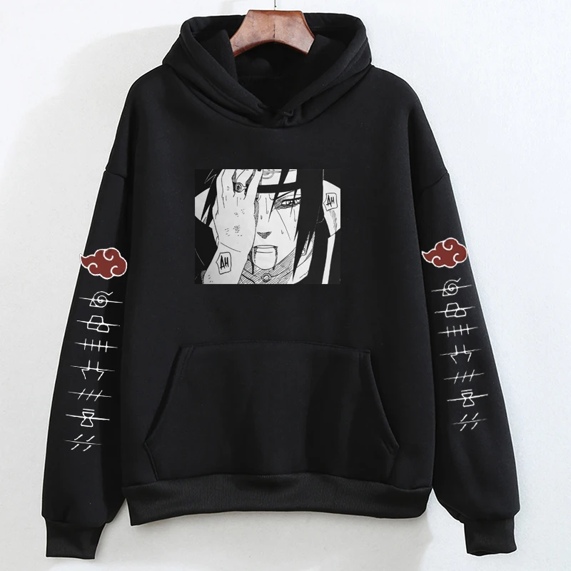 

Spring Autumn Clothes Women/men Hoodies Sudaderas Pullovers Anime Naruto Uchiha Clan Kakashi Female Sweatershirt Tops Outwear