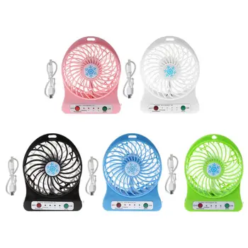 

Portable 5W Outdoor LED Light Fan Air Cooler Desk USB Fan without 18650 Battery Mini Rotary Vane 5v Cooling Only