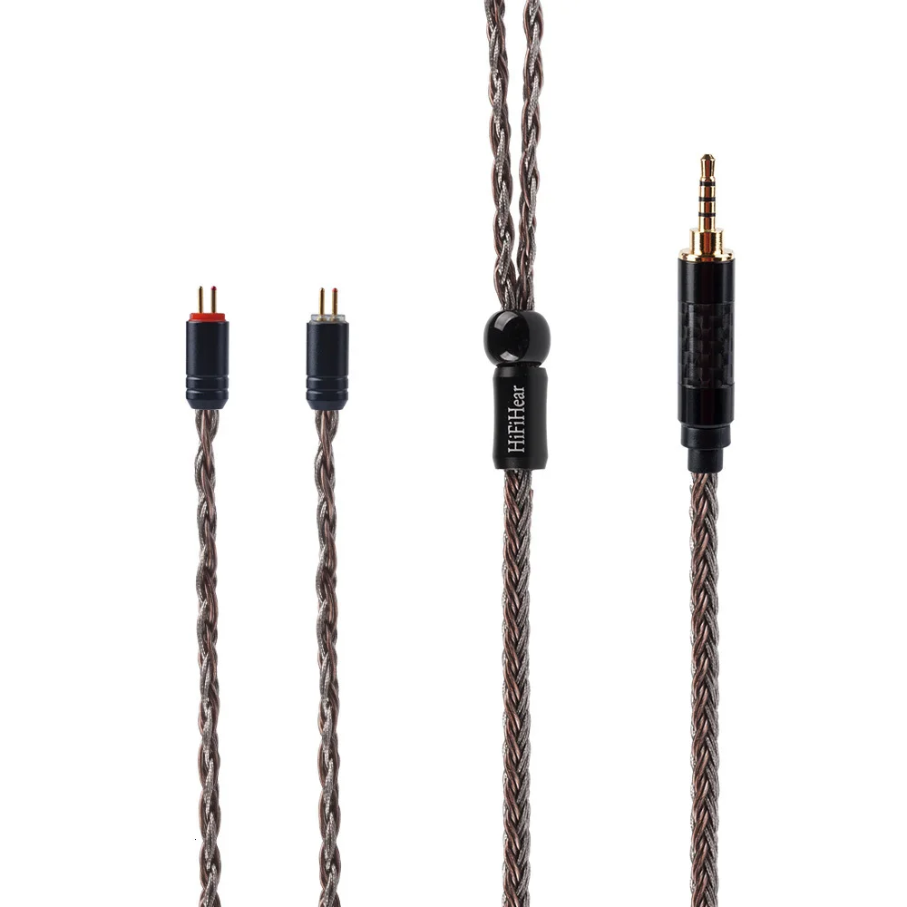 HiFiHear 16 Core посеребренный балансный кабель 2,5/3,5/4,4 мм с MMCX/2pin/QDC разъем для ZS10 Pro ZSX ZS10 PRO C12 BLON BL03