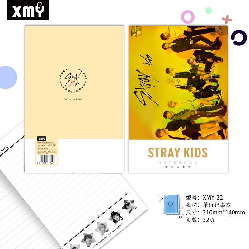 

Kpop Stray kids notebook SEVENTEEN TWICE TXT BLACKPINK Album high quality notepad back to school travelers kpop notebook
