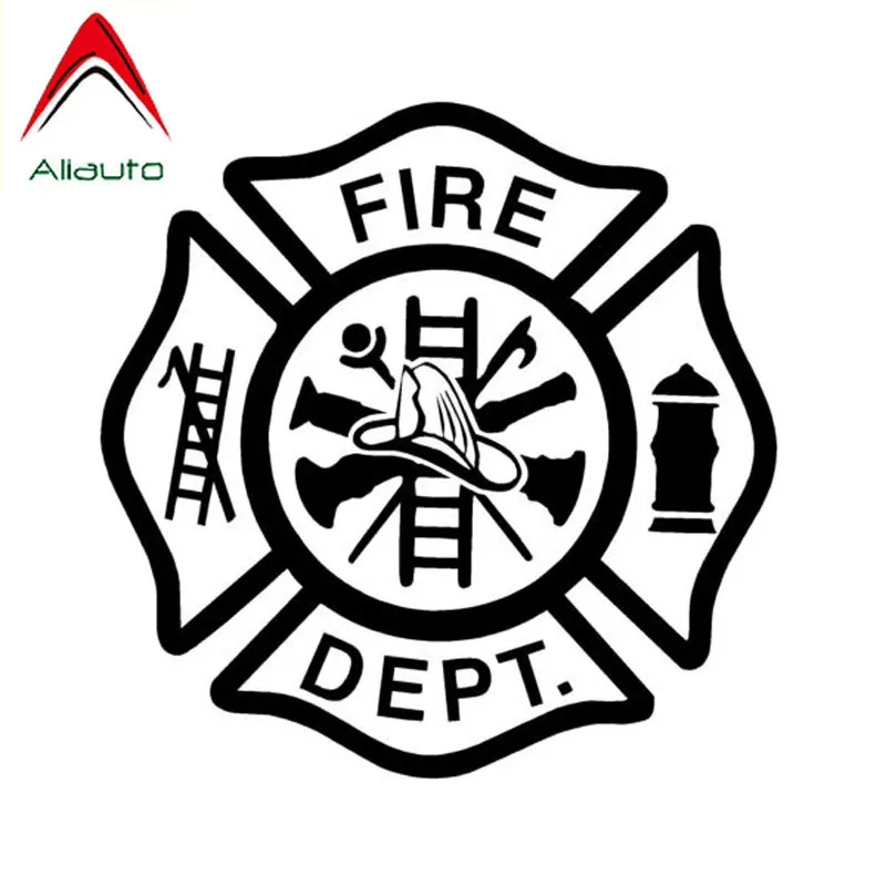 Персонализированные модные автомобильные наклейки Aliaut Fire Dept для напоминания