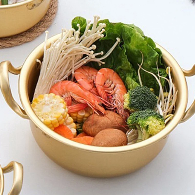 Креативная Золотая кастрюля антипригарный салат мгновенная супница кухонный инструмент