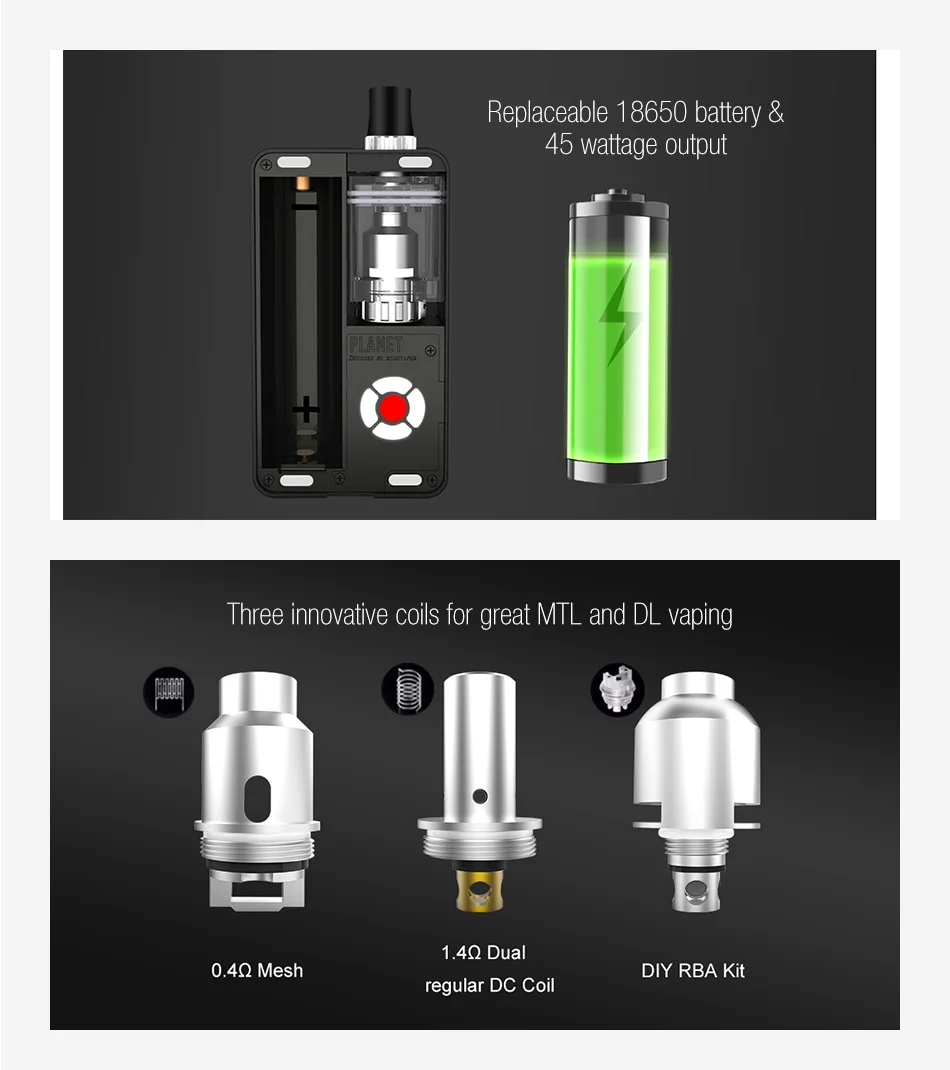 Hugo Vapor Planet 45W Pod Kit