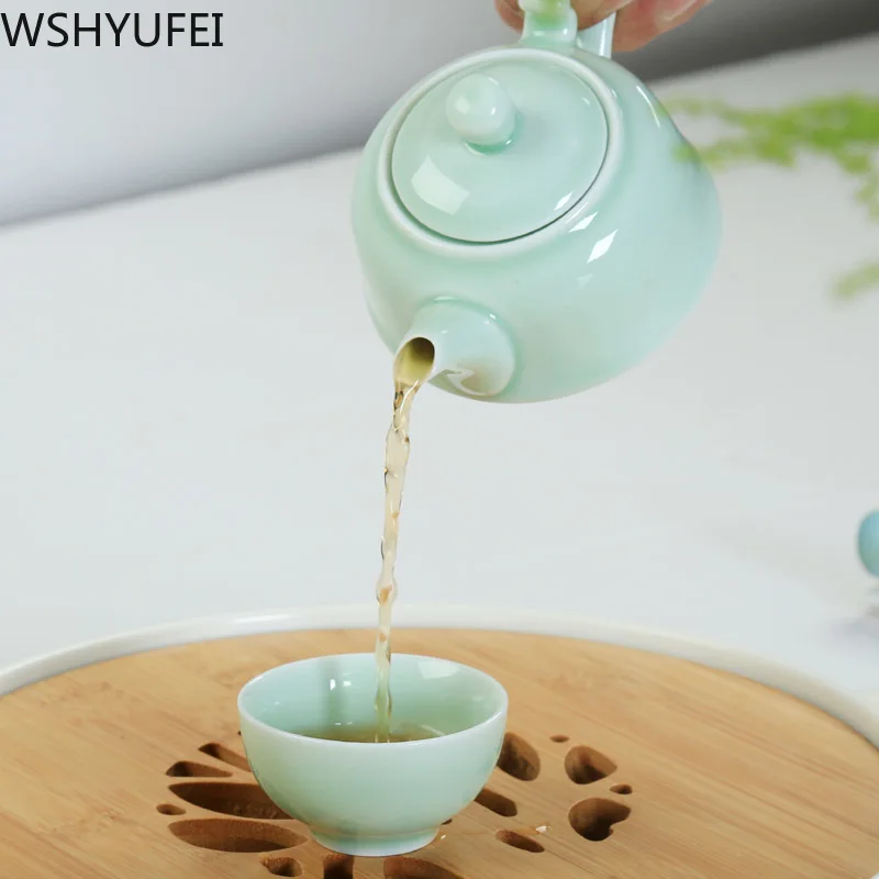 Чайный набор 7 шт./лот Longquan Celadon керамический чайный домашний аксессуары около 35