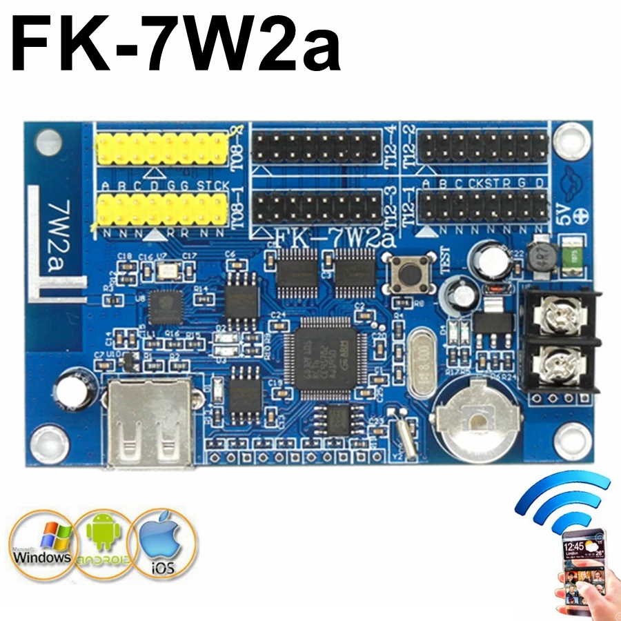Free Ship Fk 7w2a Wifi Led Control Card 1024 48 Pixel Led Scrolling Message Display Controller Support Mobile App U Disk Rgb Controlers Aliexpress Free Ship Fk 7w2a Wifi Led Control Card 1024 48 Pixel Led Scrolling Message Display Controller Support Mobile App U Disk Rgb Controlers Aliexpress