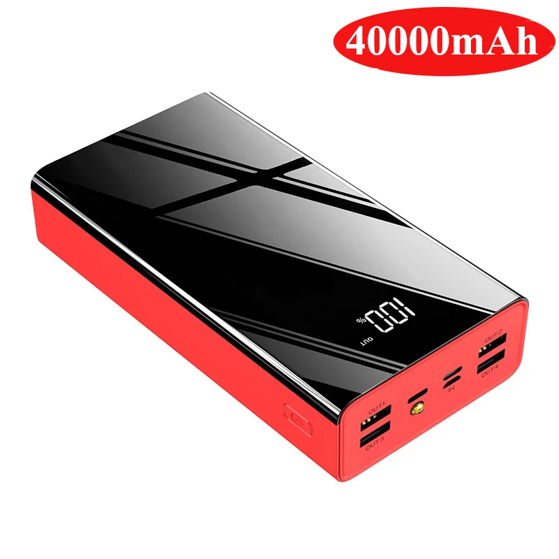40000mAh Power Bank Portable Charger External Battery Pack Powerbank ...