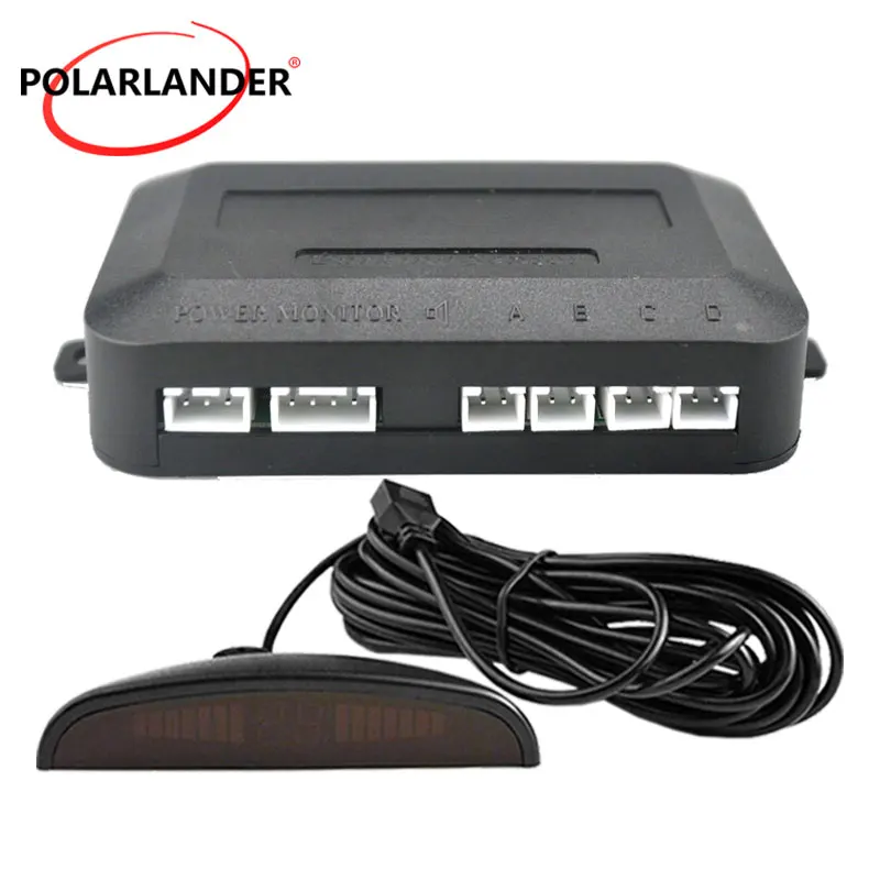 12V Car Parking Sensor Kit Auto 4 Sensors main box For All Cars Reverse