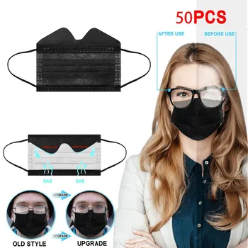 

Adjustable Straps Solid 50pcs Facemask Masker 3Ply Disposable Masks With Design One time Skin Masks Masker Mascarillas
