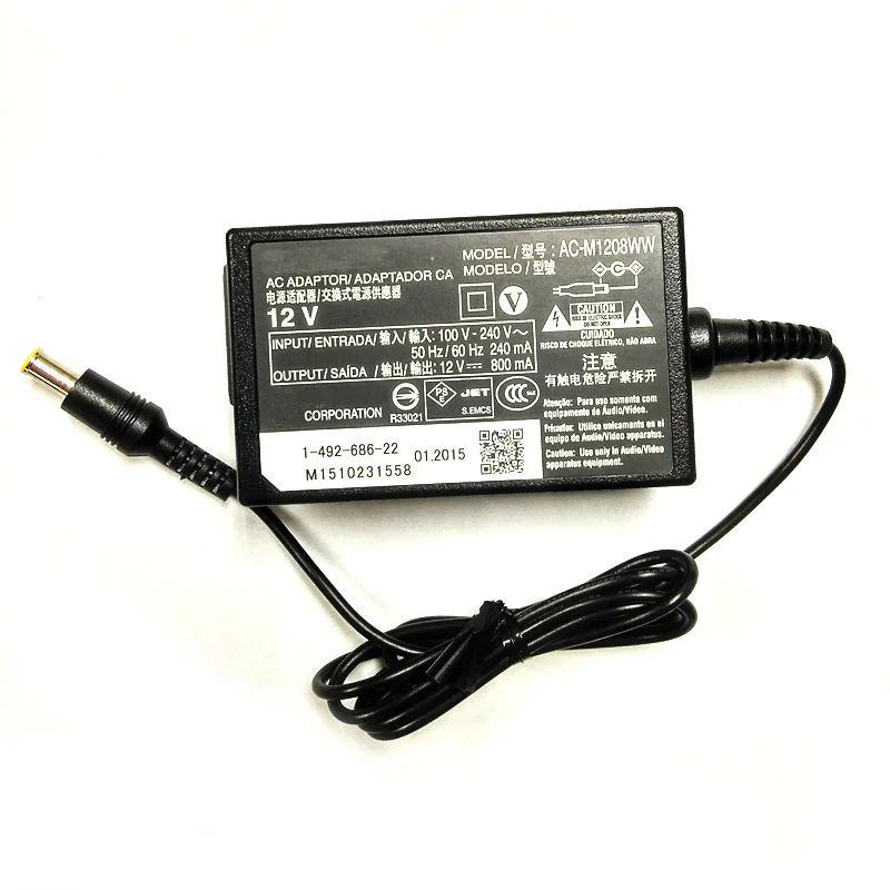 Используемый адаптер переменного тока Питание AC-M1208WW для sony BDP-BX650 BDP-BX520 BDP-BX350 BDP-BX320 BDP-S6700 проигрыватель дисков Blu-Ray