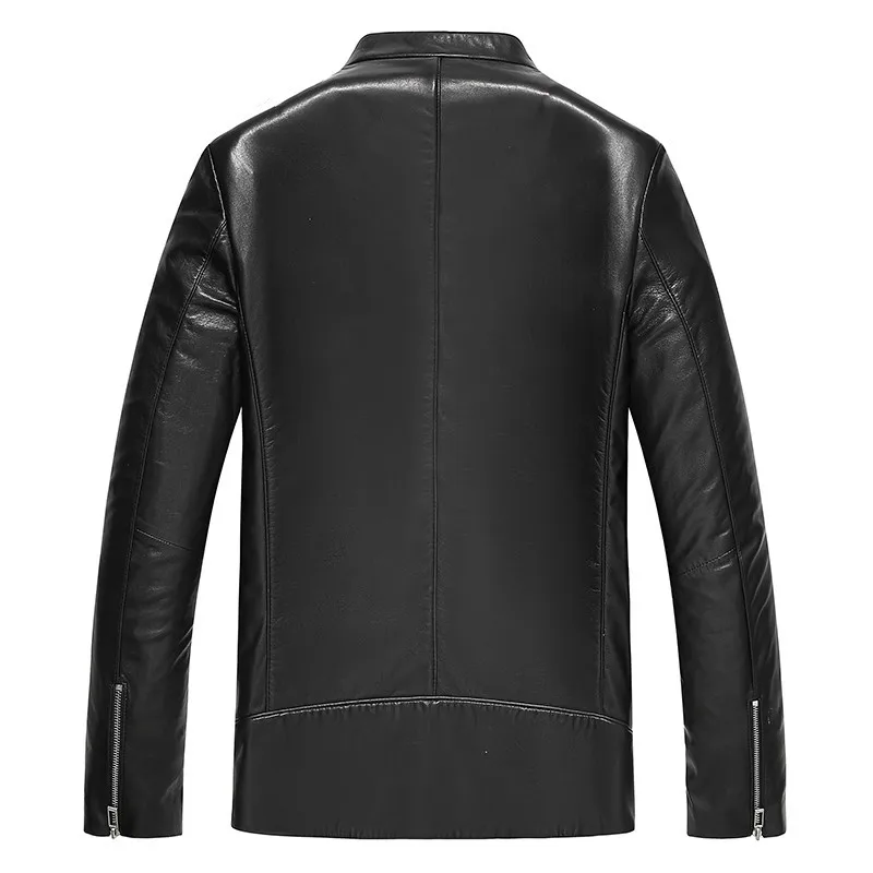

Genuine Leather Autumn Winter Real Sheepskin Coat for Men Streetwear Motorcycle Jacket JLK18KD18603 MY1945