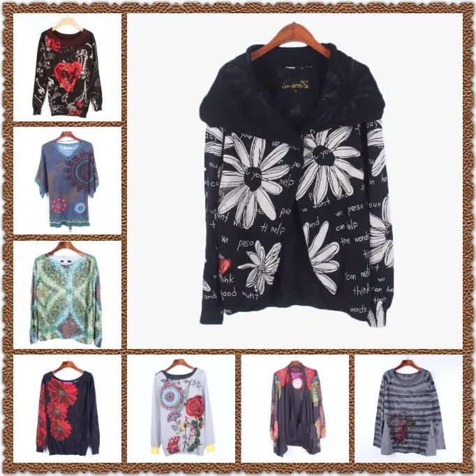

2019 Spanish DEG spring and autumn thin knitted sweaters Multiple styles s-xxl