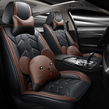 

Full Coverage Eco-leather auto seats covers PU Leather Car Seat Covers for Lifan smily lifan530 lifan solano 720 murman x50