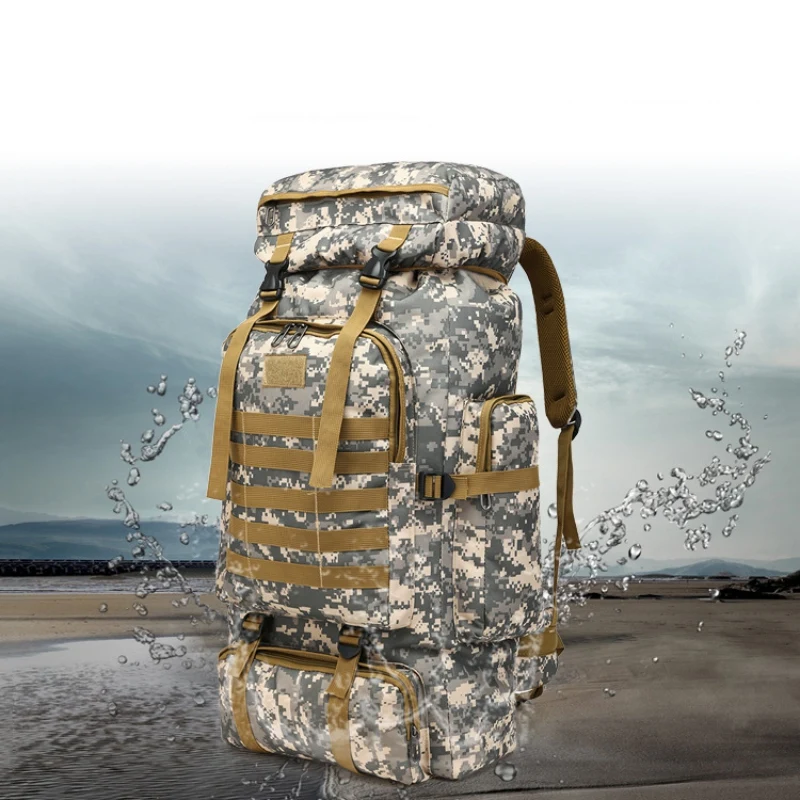 

Military Tactical Pack Large Capacity Rucksack Outdoor Climbing Mountaineering Backpack Hunting Shooting Camping Bag Molle Syste