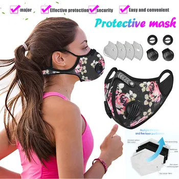 

PM2.5 Outdoor Washable Reuse Face Protection Printing Mouth Neckerchief Face Mask Fashion mondkapjes wasbaar Mondmasker