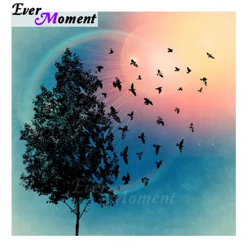 

Ever Moment New Arrivals 5D Diamond Paintings Cross Stitch Full Square Drills Bird Group In Sky Beautiful Wall Art Decor 5L708