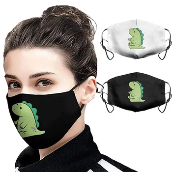 

2020 Hot Anti Dust Masker Adult Womens Mens Cartoons Dinosaur Face Mask Masque Kawaii Reusable Mouth Masks Cubre Bocas Lavable