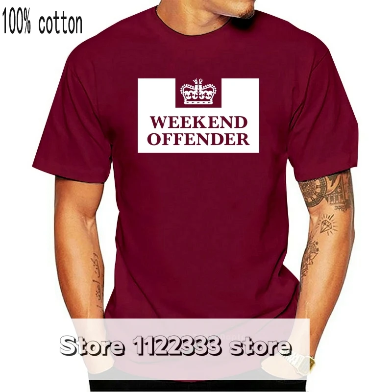Funny Men t shirt white t-shirt tshirts Black tee Weekend Offender Prison Tee Shirt Round Neck Short Sleeves Graphic T-shirt | Мужская