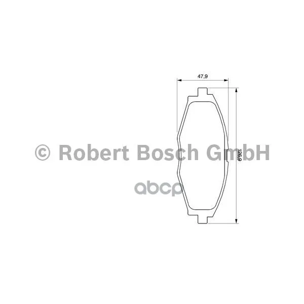 Колодки Тормозные Дисковые Daewoo Nexia/Lanos/Matiz Sohc Передние Bosch арт. 0986424512