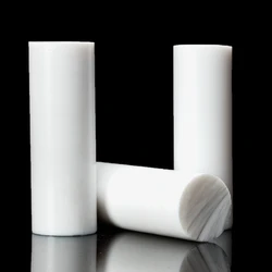 2pcs 5mm-10mm diameter White polytetrafluoroethylene non-toxic DIY PTFE plastic rod/ PTFE bar customize