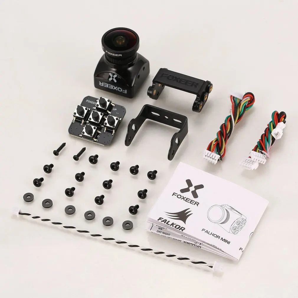 Мини FPV камера Foxeer Falkor 1200TVL 16:9/4:3 1 8/2 5 мм PAL/NTSC переключаемая CMOS 1/3 поддержка ~ 40 В для
