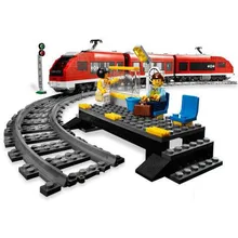 LELE 28032 Technic City Высокоскоростная Модель пассажирского поезда, набор строительных блоков из 763 деталей, игрушки в подарок, совместимы с городскими 7638