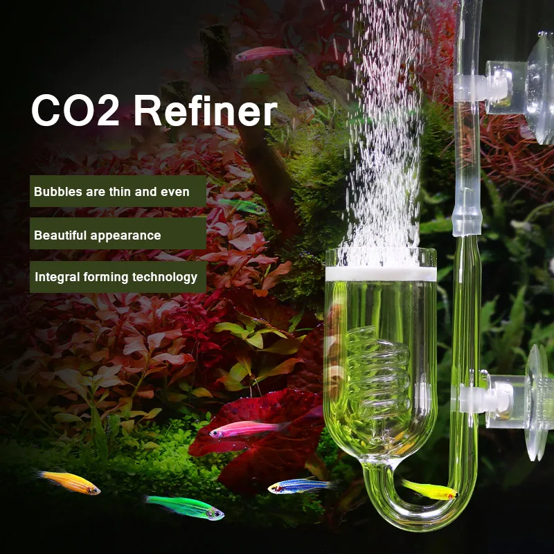 Диффузор CO2 для аквариума стеклянный резервуар пузырьковый распылитель реактор