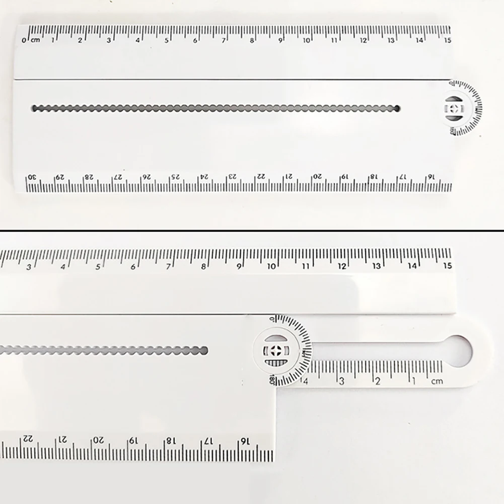  Multifunction Straight Ruler Measuring Tool 0-180° Round Angle Finder Craftsman Ruler Machinist Too