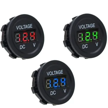 

Motorcycle Car Digital LED Display Voltmeter Real-time Monitor Battery Voltage Modified Motorcycle Car 3-digit Voltmeter Tester