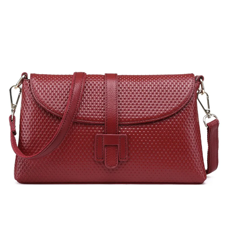

2019 New Style WOMEN'S Bag WOMEN'S Shoulder Bag Cross Pattern Fashion Simple Over-the-shoulder Bag Women's Leather Bag