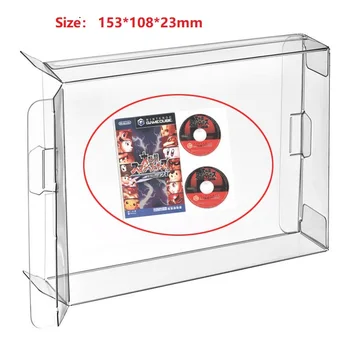 

Ruitroliker 30pcs Carts Clear CIB Game Box Case Protector Sleeve for NGC Dual CD Box Protector