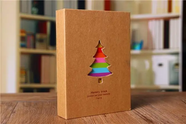 Tree 100 карман 5 дюймов изображение держатель хранения ювелирных изделий, для детей Детские сувенир Скрап картина коробка фотоальбом - Color: Tree