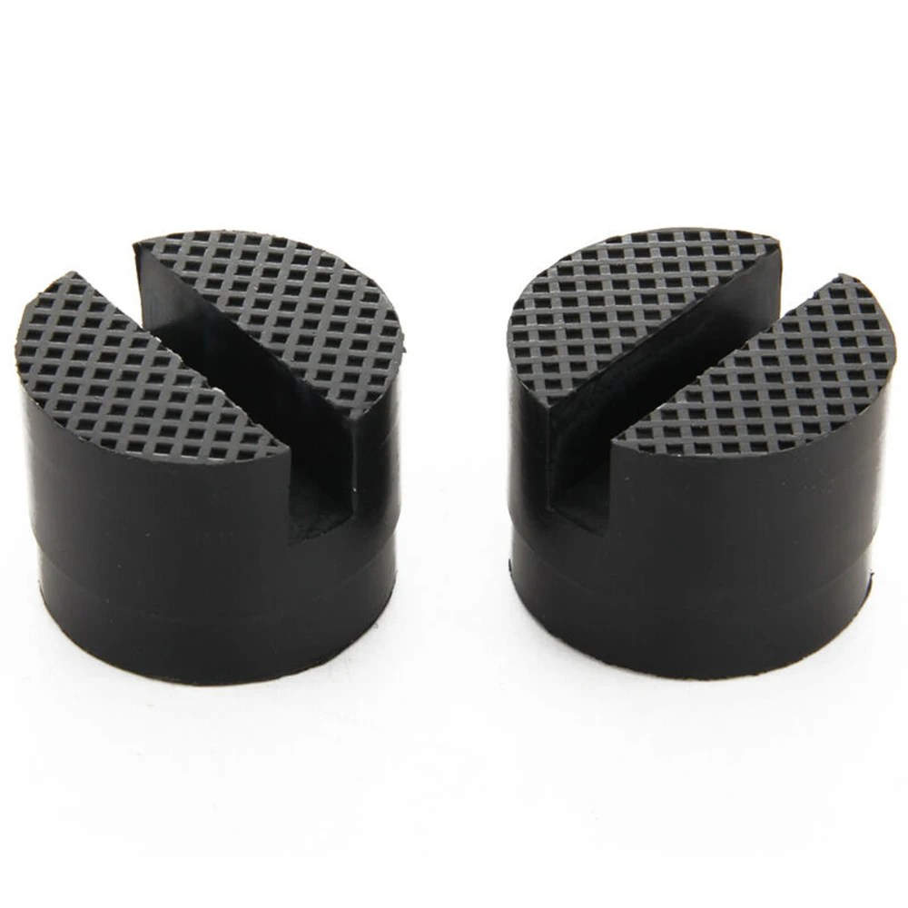  2pcs/Set Car Rubber Pads Floor Jack Lift Stand Slotted Frame Rail Supports Block Automotive Tools A