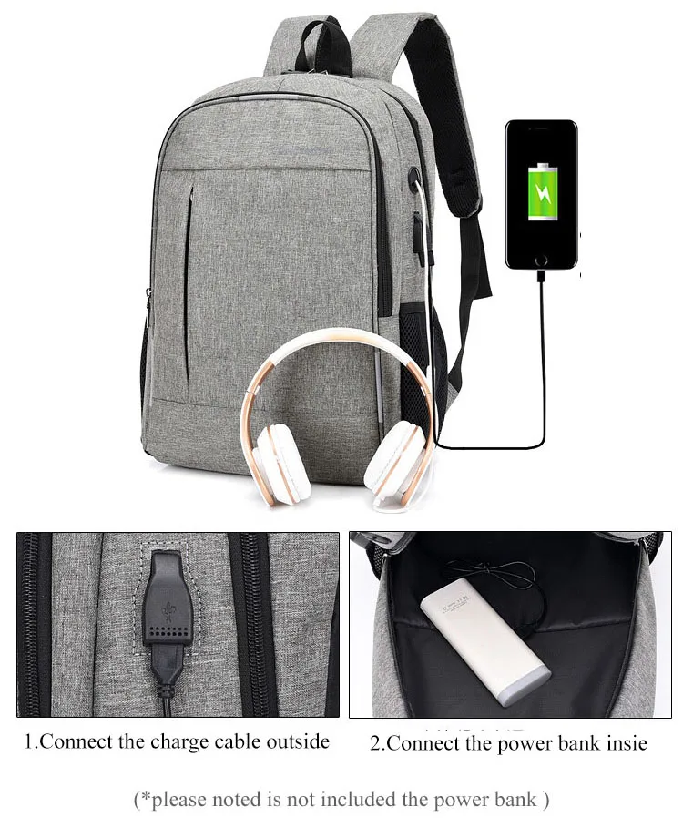 Anti Theft человек рюкзак USB заряженный ноутбук большой bagpack дорожная сумка для Для мужчин школьников мальчиков и девочек mochila hombre