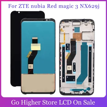 

6.65" AMOLED LCD For ZTE Nubia Red Magic 3 NX629J LCD Display Touch Screen Digitizer Replacement Assembly+Frame