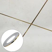 50x0,05 м водонепроницаемый золотой серебряный DIY медная фольга полоса домашний декор зазор уплотнительная фольга лента Настенная Наклейка напольный шов наклейка