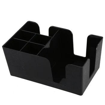 

New Bar Caddy, Black, Plastic Bar paper straw suction box