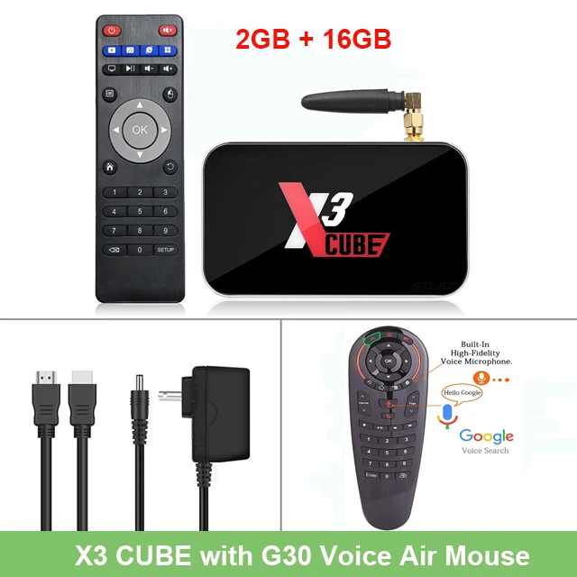 X3CUBE EN G30 Обновленный X2 Pro Ugoos tv Box Amlogic S905X3 Android 9,0 4G DDR4 32G X3 Cube X3 Pro 2,4G/5G WiFi 1000M LAN HD Smart медиаплеер - Цвет: X3CUBE EN G30