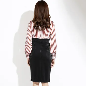 

2020 Sophie marriage spring new women's Korean version of the slim slim bow collar temperament chiffon dress