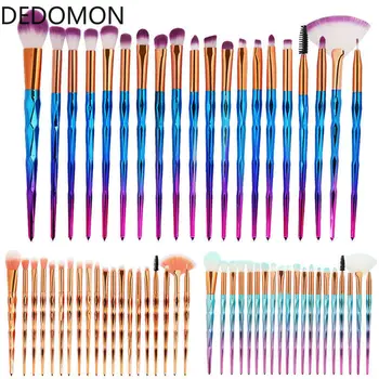 

20Pcs Diamond Makeup Brushes Set Powder Foundation Blush Blending Eye shadow Lip Cosmetic Beauty Make Up Brush pincel maquiagem