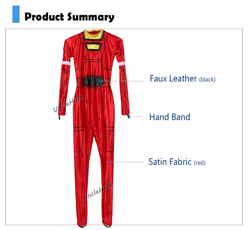 Gekisou-Sentai-Carranger-Red-Racer-Cosplay-Costume-satin-fabric-UncleHulk-12