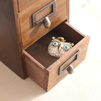 

Solid Wood Vintage Large Jewelry Box Keepsake Case Photo Letter Beautiful Memories Retro Storage Boxes