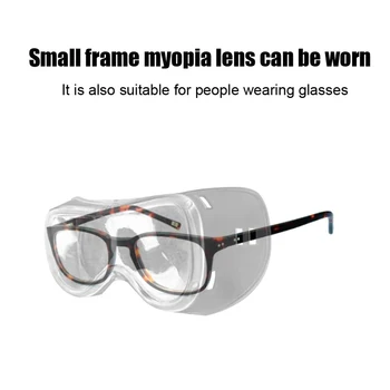 

Safety Goggles Prevent Fog Dust Clear Goggles Saliva-proof Goggles for Outdoor Laboratory Eye Protection VH99