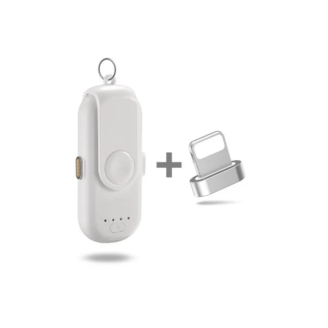 White iPhone Портативное магнитное зарядное устройство для iPhone Micro usb type C мини магнитное зарядное устройство - Цвет: White iPhone