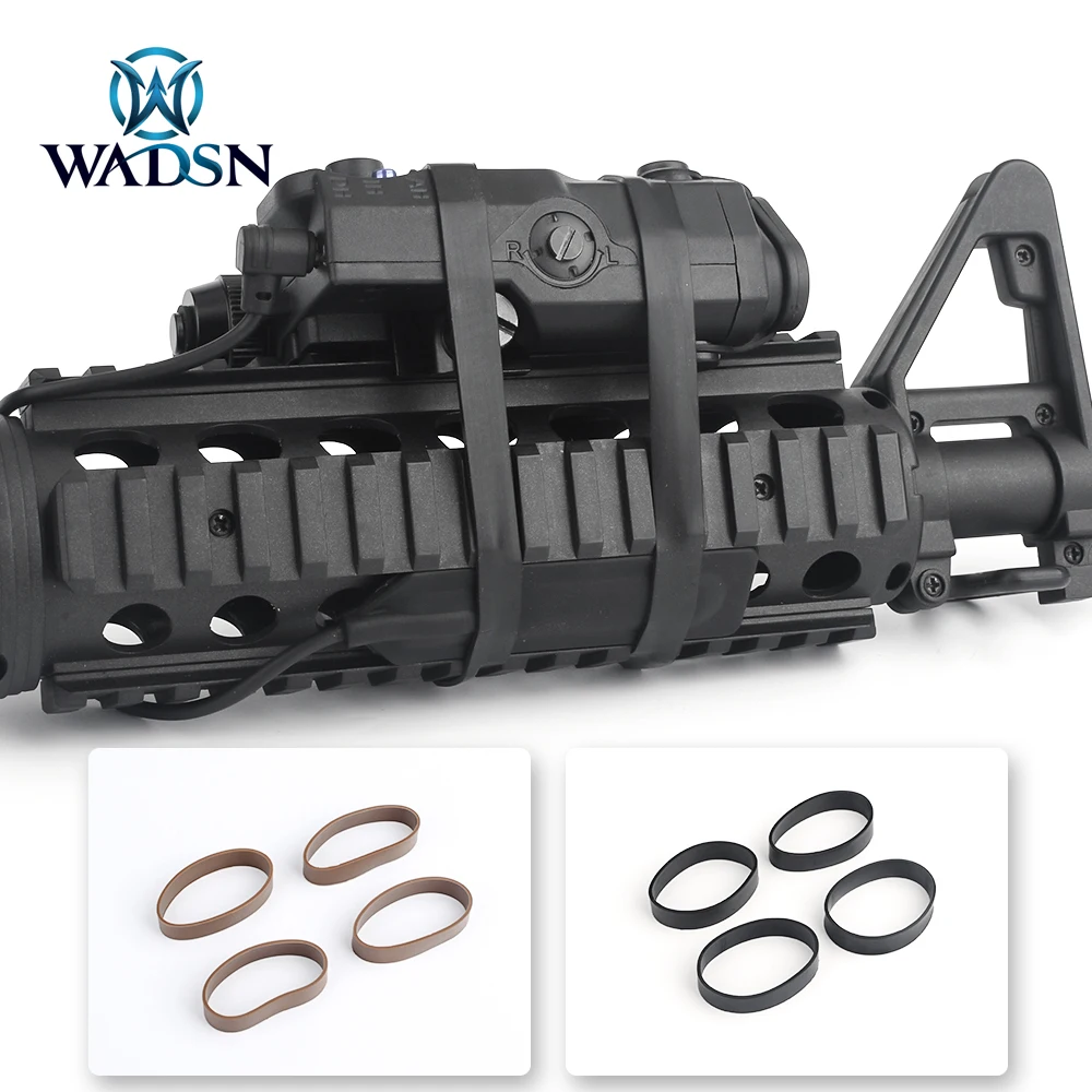 

WADSN 4pcs/Slot Airsoft Elastic Rubber Ring High Strength Hunting Rilfe Rubber Band for DBAL PEQ Flashlight Laser Sight Switch