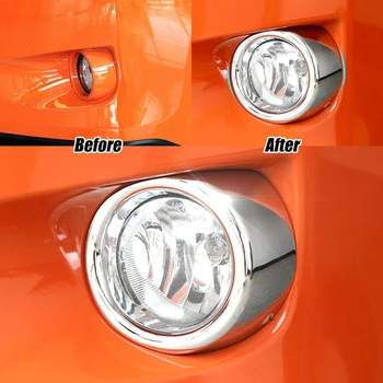 

Replacement Light trim Exterior Auto Chrome-plated Front Fog Lamp Bumper Cover For Subaru XV Crosstrek Parts Practical