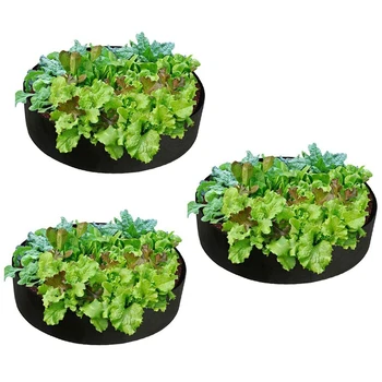 

Garden Plant Growth Bag Nursery Garden Potato Fruit Vegetables Flowers and Planting Growth (3 Pieces, 15 Gallons)